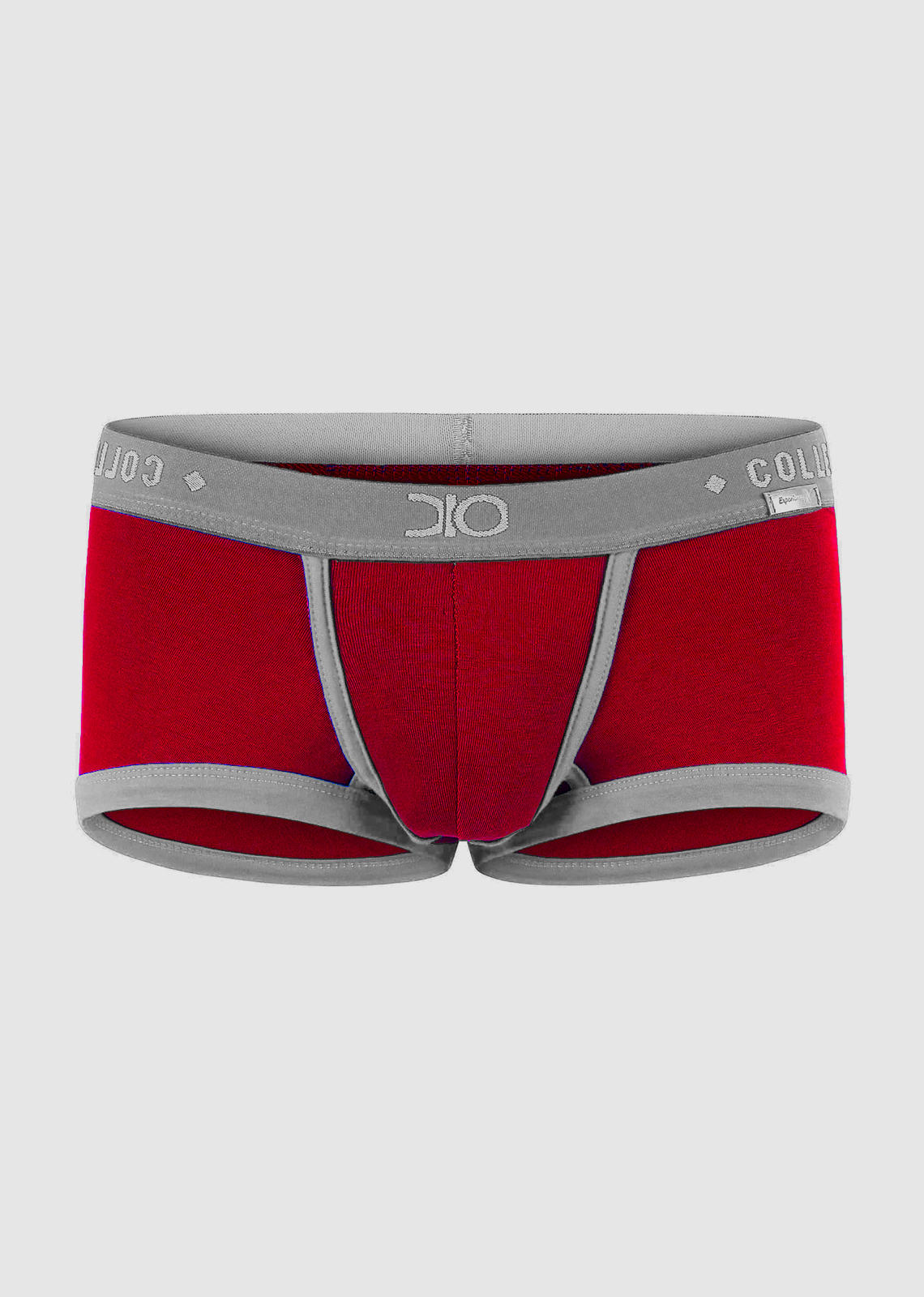 CUECA BOXER BRANCA COM VERMELHO - SEVEN BRAND STORE